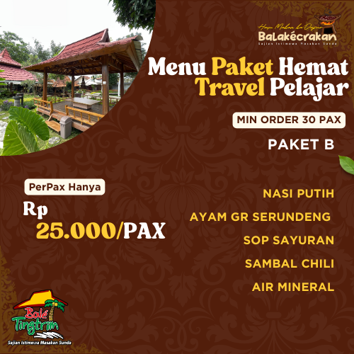 Menu Paket Hemat Travel Pelajar Paket B